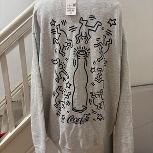 UNIQLO "KEITH x COCA-COLA" XL Unisex SWEATSHIRT 100% Cotton